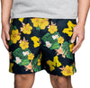 Michigan Wolverines NCAA Mens Floral Slim Fit 5.5" Swimming Suit Trunks