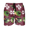 Mississippi State Bulldogs NCAA Mens Floral Slim Fit 5.5" Swimming Suit Trunks