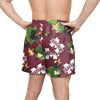 Mississippi State Bulldogs NCAA Mens Floral Slim Fit 5.5" Swimming Suit Trunks