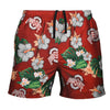 Ohio State Buckeyes NCAA Mens Floral Slim Fit 5.5" Swimming Suit Trunks