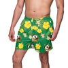 Oregon Ducks NCAA Mens Floral Slim Fit 5.5" Swimming Suit Trunks