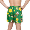 Oregon Ducks NCAA Mens Floral Slim Fit 5.5" Swimming Suit Trunks