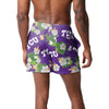 TCU Horned Frogs NCAA Mens Floral Slim Fit 5.5" Swimming Suit Trunks