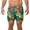 Miami Hurricanes NCAA Mens Floral Slim Fit 5.5" Swimming Suit Trunks