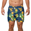 West Virginia Mountaineers NCAA Mens Floral Slim Fit 5.5" Swimming Suit Trunks