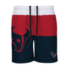 Houston Texans NFL Mens 3 Stripe Big Logo Swimming Trunks