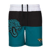 Jacksonville Jaguars NFL Mens 3 Stripe Big Logo Swimming Trunks