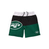 New York Jets NFL Mens 3 Stripe Big Logo Swimming Trunks
