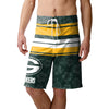 Green Bay Packers NFL Mens Hibiscus Boardwalk Stripe Boardshorts