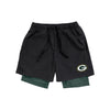 Green Bay Packers NFL Mens Black Team Color Lining Shorts