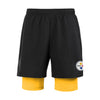 Pittsburgh Steelers NFL Mens Black Team Color Lining Shorts
