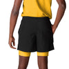 Pittsburgh Steelers NFL Mens Black Team Color Lining Shorts