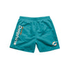 Miami Dolphins NFL Mens Solid Wordmark 5.5" Swimming Trunks