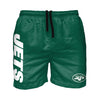New York Jets NFL Mens Solid Wordmark 5.5" Swimming Trunks