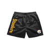 Pittsburgh Steelers NFL Mens Solid Wordmark 5.5" Swimming Trunks