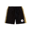Pittsburgh Steelers NFL Mens Side Stripe Fleece Shorts