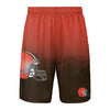 Cleveland Browns NFL Mens Gradient Big Logo Training Shorts