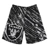 Oakland Raiders Repeat Print Polyester Shorts