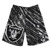 Las Vegas Raiders Repeat Print Polyester Shorts