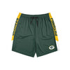 Green Bay Packers NFL Mens Side Stripe Training Shorts