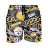 Pittsburgh Steelers NFL Mens Logo Rush Swimming Trunks