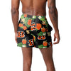 Cincinnati Bengals NFL Mens Floral Slim Fit 5.5" Swimming Suit Trunks