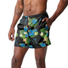 Carolina Panthers NFL Mens Floral Slim Fit 5.5" Swimming Suit Trunks