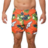 Denver Broncos NFL Mens Floral Slim Fit 5.5" Swimming Suit Trunks