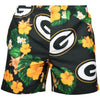 NFL Mens Floral Slim Fit 5.5" Swimming Suit Trunks - Pick Team