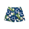 Indianapolis Colts NFL Mens Floral Slim Fit 5.5" Swimming Suit Trunks