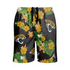 Jacksonville Jaguars NFL Mens Floral Slim Fit 5.5" Swimming Suit Trunks