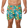 Miami Dolphins NFL Mens Floral Slim Fit 5.5" Swimming Suit Trunks