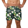 New York Jets NFL Mens Floral Slim Fit 5.5" Swimming Suit Trunks