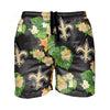 New Orleans Saints NFL Mens Floral Slim Fit 5.5" Swimming Suit Trunks