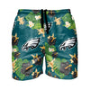 Philadelphia Eagles NFL Mens Floral Slim Fit 5.5" Swimming Suit Trunks