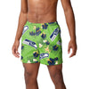 Seattle Seahawks NFL Mens Floral Slim Fit 5.5" Swimming Suit Trunks