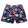 New England Patriots NFL Mens Hibiscus Slim Fit 5.5" Swimming Trunks