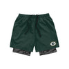 Green Bay Packers NFL Mens Team Color Camo Liner Shorts