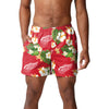Detroit Red Wings NHL Mens Floral Slim Fit 5.5" Swimming Suit Trunks