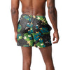San Jose Sharks NHL Mens Floral Slim Fit 5.5" Swimming Suit Trunks