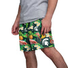 Michigan State Spartans NCAA Mens Floral Shorts