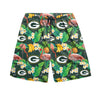 Green Bay Packers NFL Mens Floral Shorts