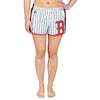 Boston Red Sox MLB Womens Pinstripe Polyester Shorts