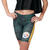 Pittsburgh Steelers NFL Womens Camo Bike Shorts