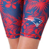 New England Patriots NFL Womens Floral Bike Shorts