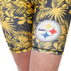Pittsburgh Steelers NFL Womens Floral Bike Shorts