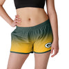 Green Bay Packers NFL Womens Gradient Running Shorts