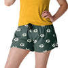 Green Bay Packers NFL Womens Mini Print Running Shorts
