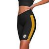 Pittsburgh Steelers NFL Striped Bike Shorts
