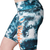 Miami Dolphins NFL Womens Team Color Tie-Dye Bike Shorts
